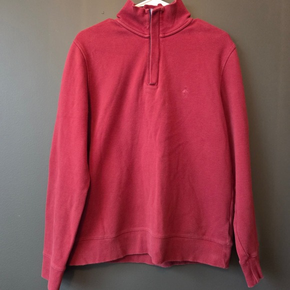 Brooks Brothers Other - Brooks Brothers Red Fleece Men's Red Quarter Zip Sweatshirt Pullover M Classic